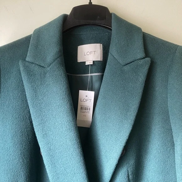NWT Loft double-breasted wool-blend coat - Picture 3 of 9